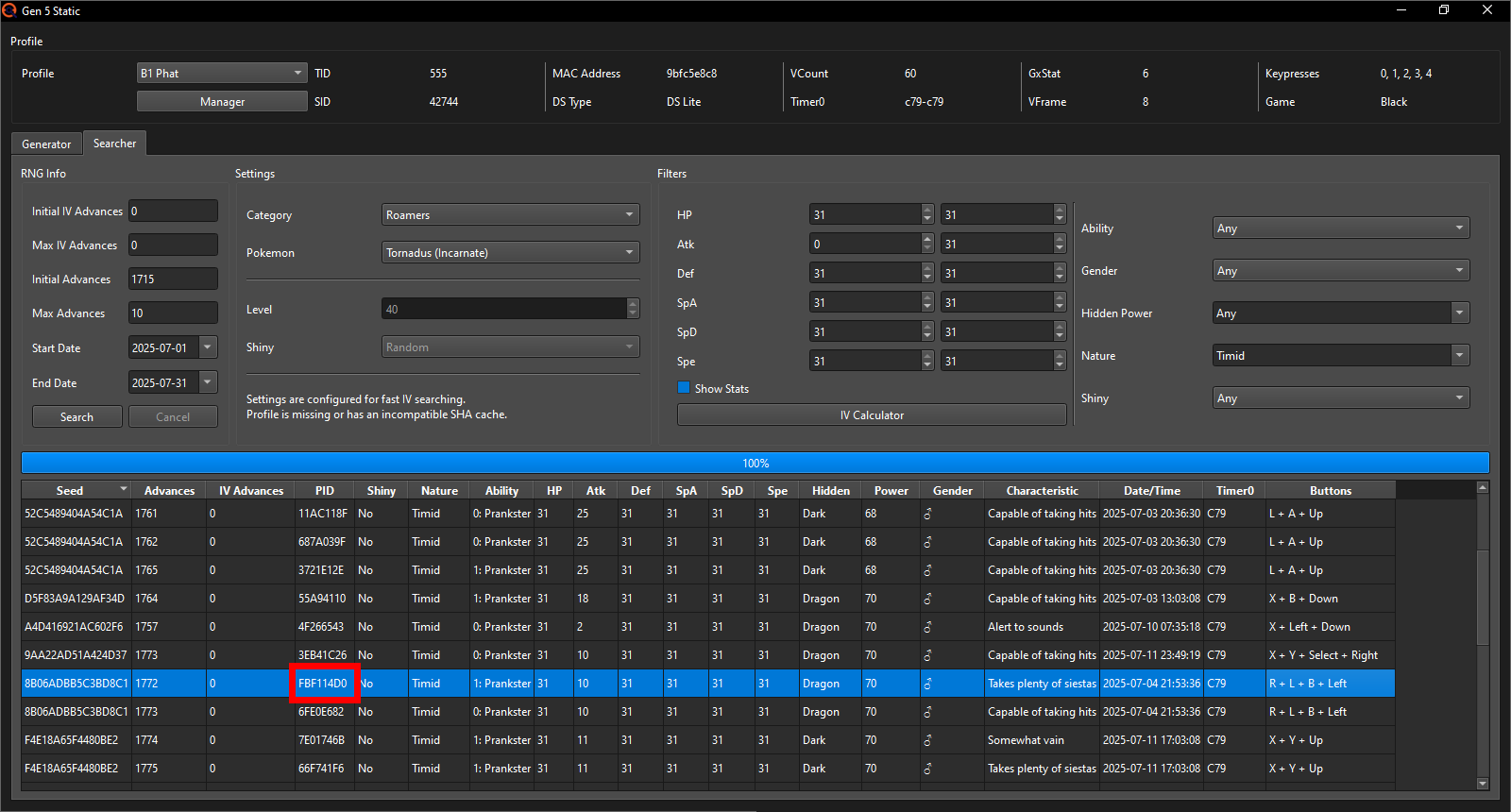 Write down the PID for later